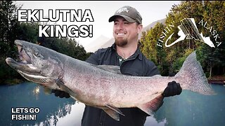 CATCHING HUGE KING SALMON on (8 weight) FLY RODS!