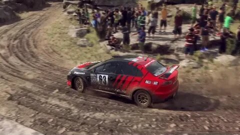 DiRT Rally 2 - Replay - Mitsubishi Lancer Evolution X at Camino de acantilados y rocas