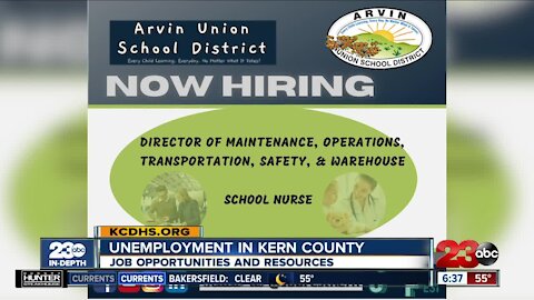 Job opportunities in Kern County as the unemployment rate remains high