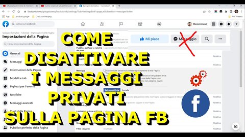 Come disattivare i messaggi privati sulla pagina facebook. Spiegato Semplice! Tutorial