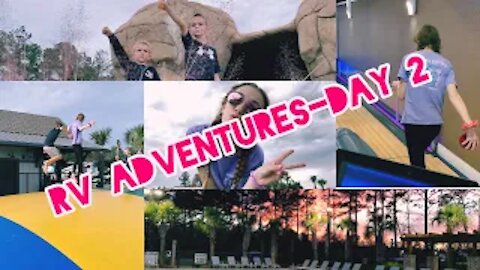 Mini golf and thunderstorms!!!! RV Adventures-Day 2 | Gabby’s Gallery