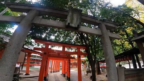 Toyoei Inari Shrine, 800 years old, near Shibuya Station Japan travel