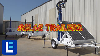 SOLAR MAST TRAILERS with LED Lighting!