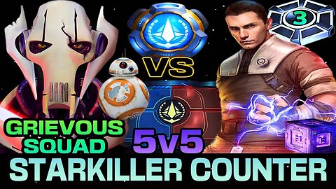 [5v5] STARKILLER x3 OMICRON COUNTER GAC w/GRIEVOUS + DROIDS - SWGOH