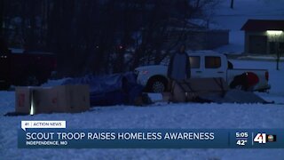Kansas City-area scout troop camping out for the homeless