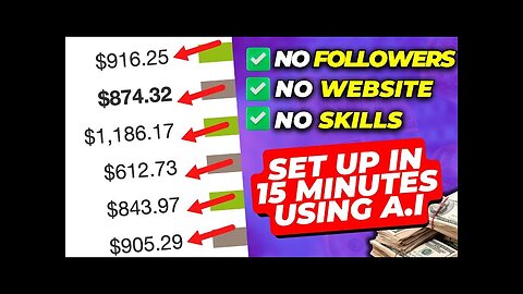 Affiliate Marketing (Start EARNING Today) 15min Set Up To Earn $874 Daily With AI 🤯
