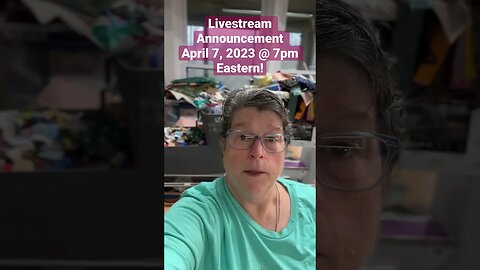 Livestream Announcement: April 7 @ 7pm Eastern #quilting #sewing #livestream