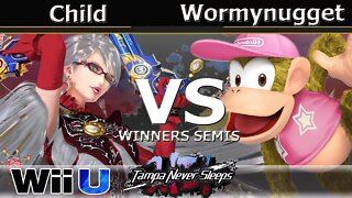 TNF Child (Bayonetta) vs. PPG|Wormynugget (Diddy Kong) - Wii U Winners Semis - TNS7