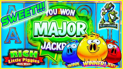 MAJOR AWESOMENESS DOUBLE WINNER! Rich Little Piggies Hog Wild Slot