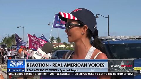 Patriots are gathered near #MarALago to support President Trump!