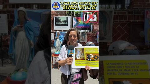 VALIENTE MUJER CRISTERA ACUDE A DEFENDER LA FE ANTE LOS ATAQUES CONTRA LA VIRGEN DE GUADALUPE