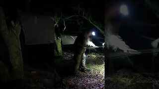 nightlapse of guying out the tarp 22nd March 2023