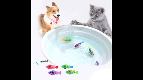 Cat Interactive Electric Fish Toy Water Cat Toy for Indoor Play Swimming Robot Fish Toy for Cat
