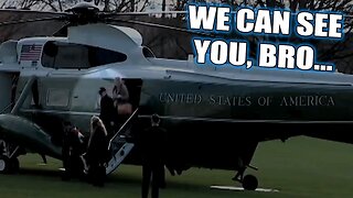 Biden caught in 4K sneaking Hunter into the White House after secretly flying him on taxpayers' dime