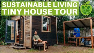 Simple and Sustainable Living in My 100 Square Foot Tiny House