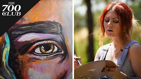 Painter Inspired by the Face of Jesus