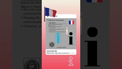 🇫🇷 Idioms in French/Expression idiomatique en Français-Mettre les pointssur les i