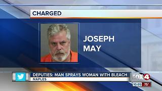 Man Arrested for Spraying Bleach on Woman
