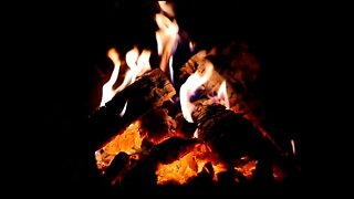 🔥 Crackling Fire with Rain & Thunder - Relaxing Fireplace & Rain Sounds for Sleep, Cozy Ambience