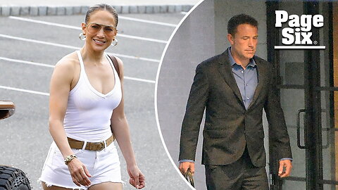 Jennifer Lopez looks white-hot in the Hamptons while Ben Affleck remains in LA
