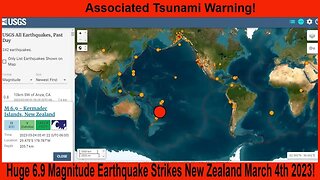 Huge 6.9 Magnitude Earthquake Strikes New Zealand March 4th 2023!