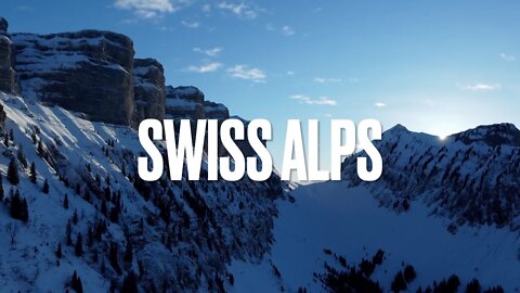 Above Snowy Alps 4K