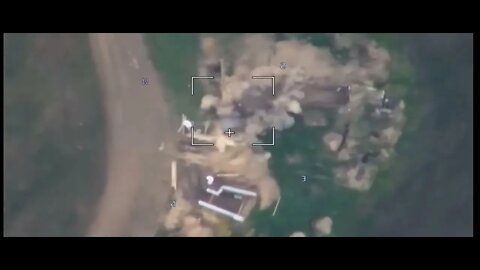Russian kamikaze drone dives into Ukrainian trench.