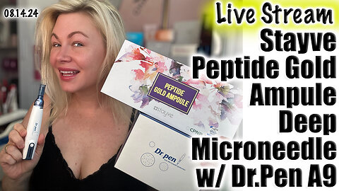 Live Testing Peptide Gold Ampule Deep Microneedle w/ Dr.Pen, AceCosm | Code Jessica10 saves