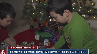 Family with broken furnace gets free help for Christmas