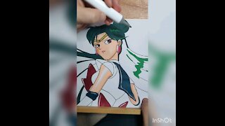 Drawing Sailor Pluto