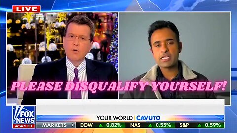 Neil Cavuto Hilariously BEGS Ramaswamy to Disqualify Himself from GOP Debate