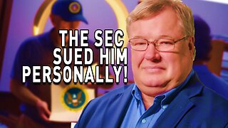 The SEC SUED HIM PERSONALLY! They want his livelihood!