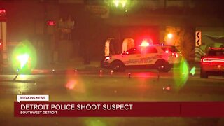 Detroit police shoot suspect in exchange of gunfire
