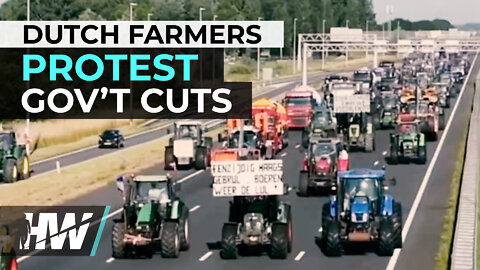 DUTCH FARMERS PROTEST GOVT CUTS