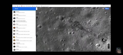 Vehicle and tracks on the moon, some kind of alien base!