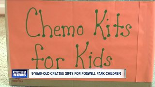 9-year-old creates gifts for child patients at Roswell Park