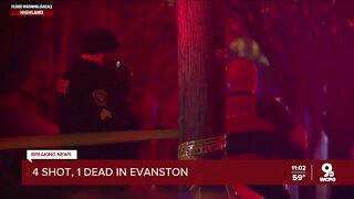 Four people shot, one fatally in Evanston Sunday evening