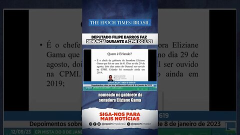 Deputado revela mensagens trocadas entre filho de G. Dias e assessor da senadora Eliziane #shorts