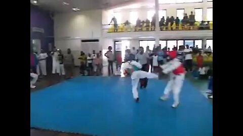 Kick of the year Taekwondo funny fighting clip