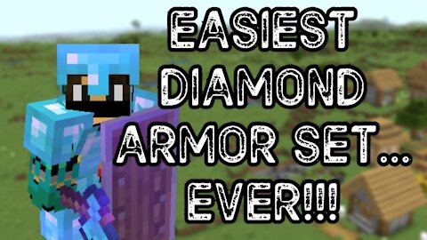 How to get ENCHANTED Diamond Armor Fast and WITHOUT Mining ONCE!