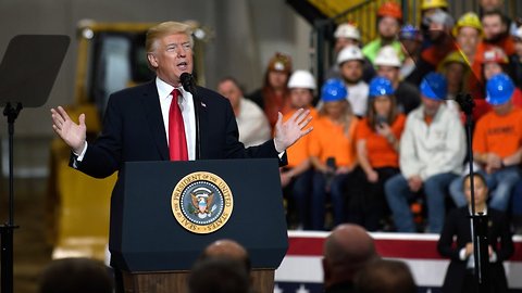 Trump Rallies To Tout Infrastructure Plan With Dismal Prospects