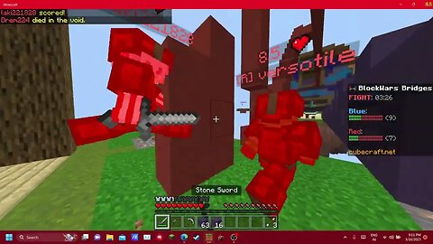 talking about my channel while playing blockwars
