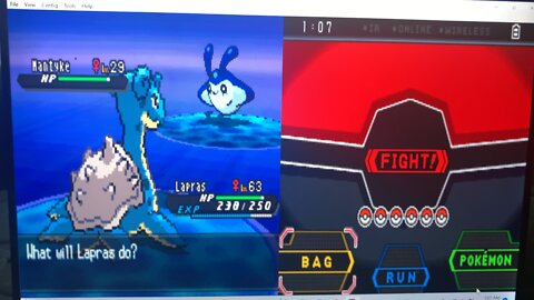 Lapras VS. Mantyke Pokémon Black 2 (First time catch w/ Dive ball)