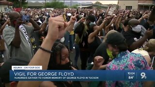 Vigil held for George Floyd in Tucson