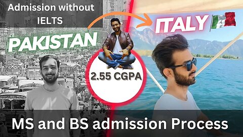 Study in Italy | admission without IELTS | Italy admission 2024 | bachelor & Masters admission 2023