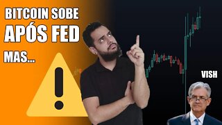 BITCOIN SOBE APÓS ANUNCIO DO FED - Mas pode cair!! Entenda - Análise BTC 02/11/2022