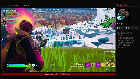 Trek2m is playing Fortnite with friends Day 601