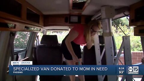 Mom, special-needs son gifted wheelchair-accessible van