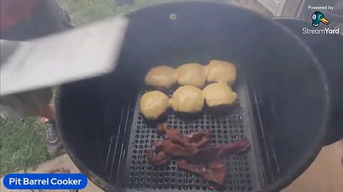 Burgers Cooked On The Pit Barrel Cooker