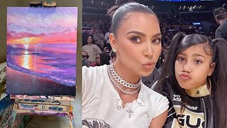 Kim Kardashian Gets Dragged! Fans Says Kim Is Lying About Daughter North’s Artistic Skills